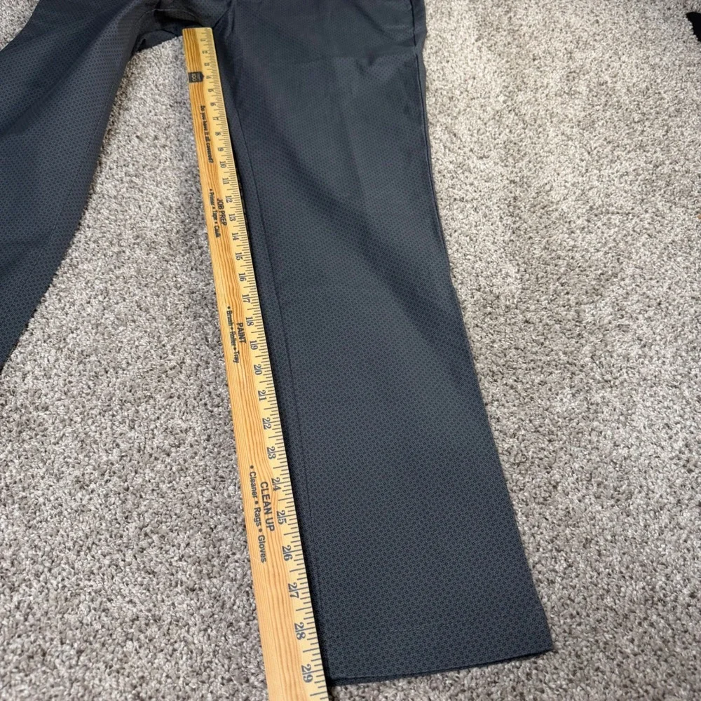 Banana Republic Fulton Skinny Chino Pants Mens 31x30 Grey Geometric Stretch
